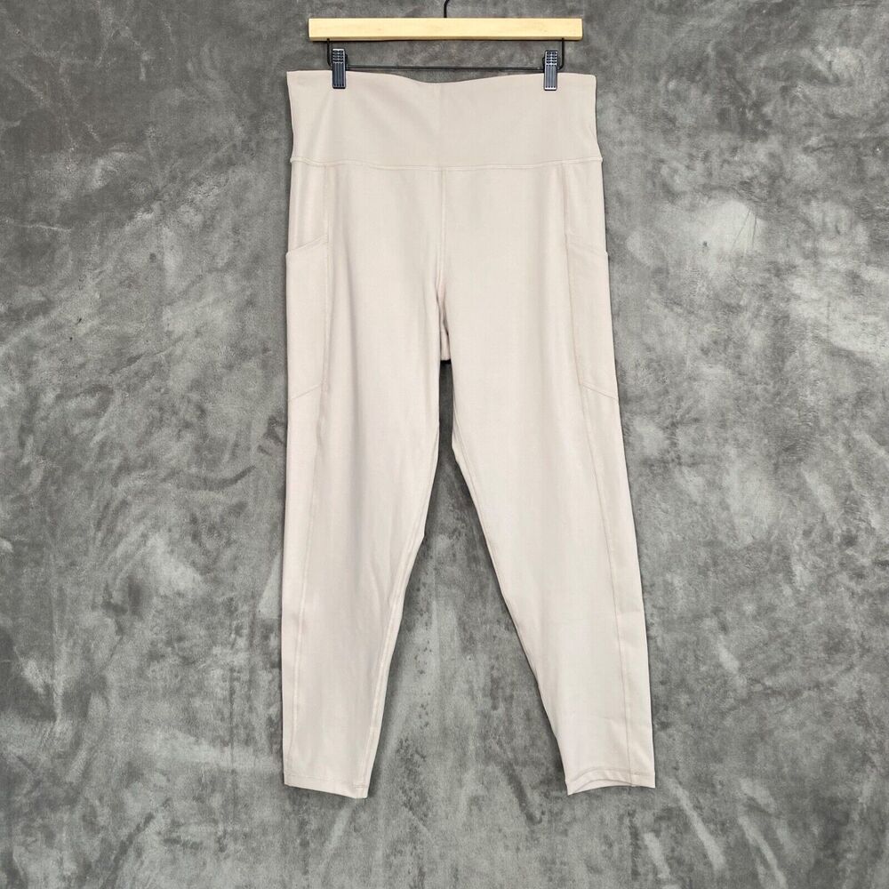 American Eagle Outfitters High-Waist Light Beige Leggings